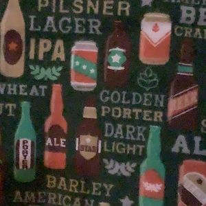 Flannel “Beer” Pillowcase